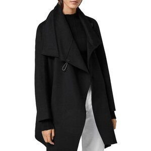 All Saints City Monument Coat, Women's Size US 8, Black